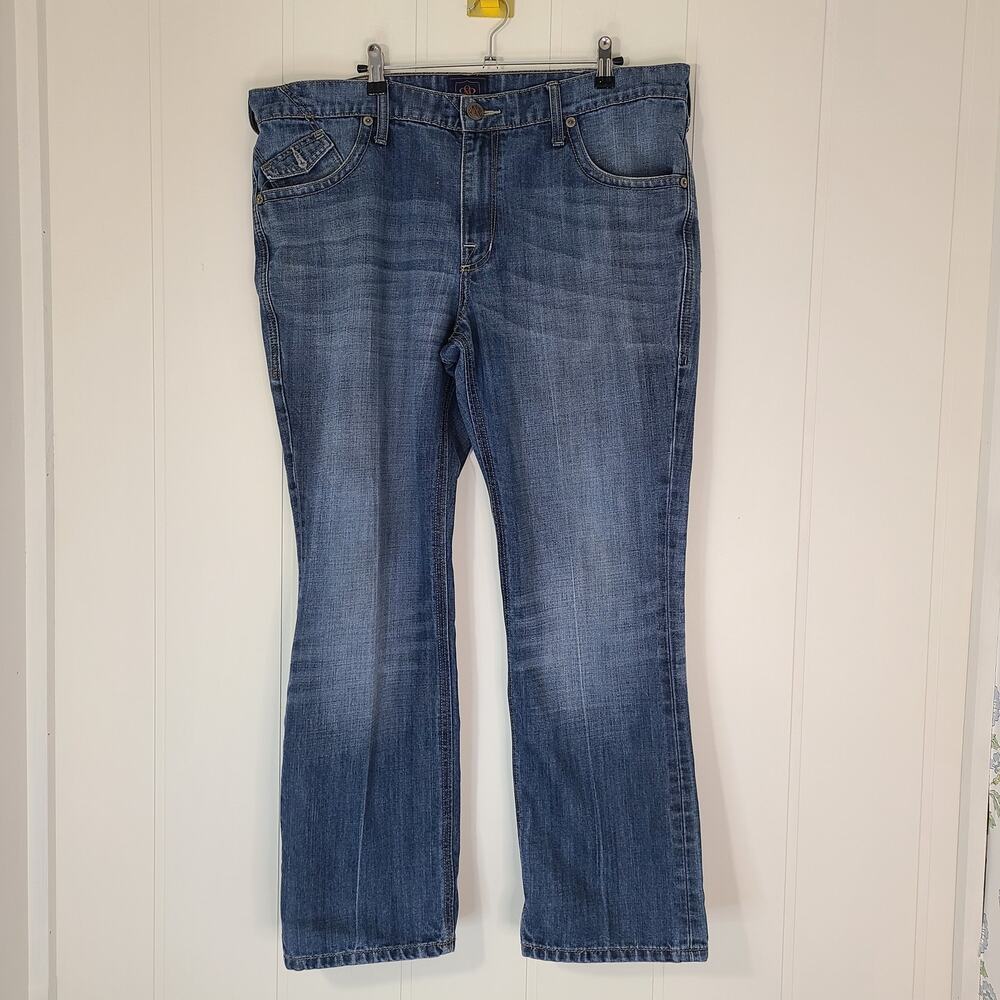Rock & Republic Neil Jeans Men's 38 x 30 blue denim Relaxed Straight Leg Y2K